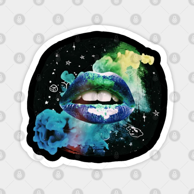 Galactic lips Magnet by LecricJr