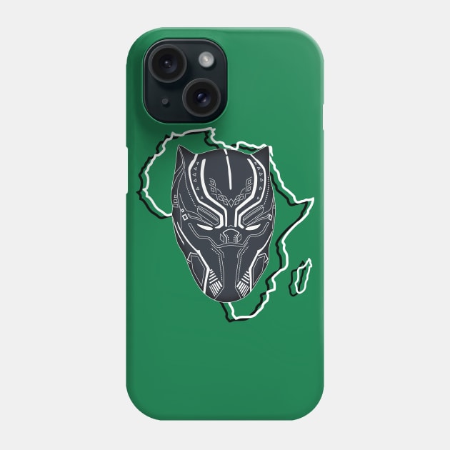 Black Panther Mask Phone Case by RafaDiaz