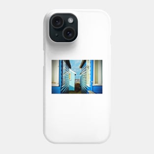 Beach Huts Hengistbury Head Dorset England UK Phone Case