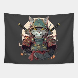 samurai cat Tapestry