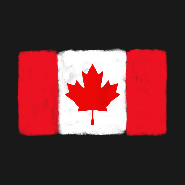 Discover Canada Grunge Flag - Canada Flag - T-Shirt