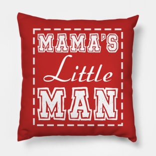 Mom and Son Matching Outfits Mama and Mama's Litter Man Print Shirts Cute Mom and Son Valentine's Day Pillow