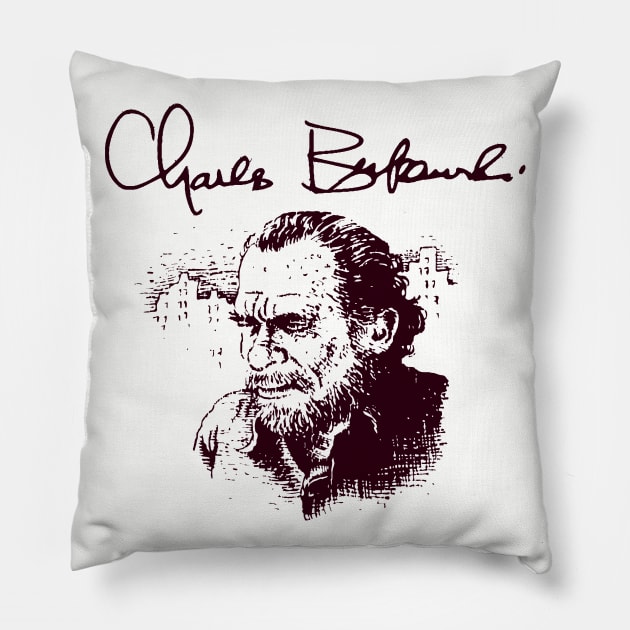 Bukowski Pillow by darklordpug