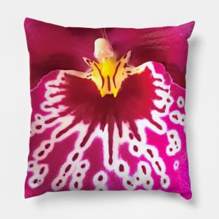 fuchsia orchid Pillow