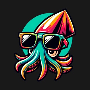 Retro Ink-fluencer Squid T-Shirt