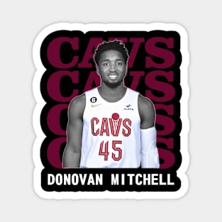 Cleveland Cavaliers Donovan Mitchell 45 Magnet