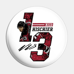 Nico Hischier New Jersey Offset Pin