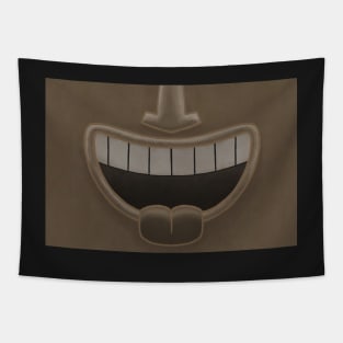 Chocolate Tiki Smile Mask! Tapestry