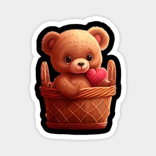 Cute teddy valentines day Magnet