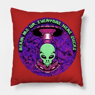 Beam Me Up Pillow