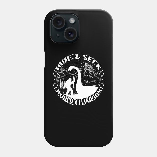 Bigfoot Loch Ness Monster Hide And Seek Phone Case by Tesszero