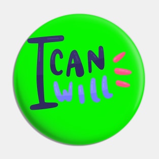 I can I will design Pin