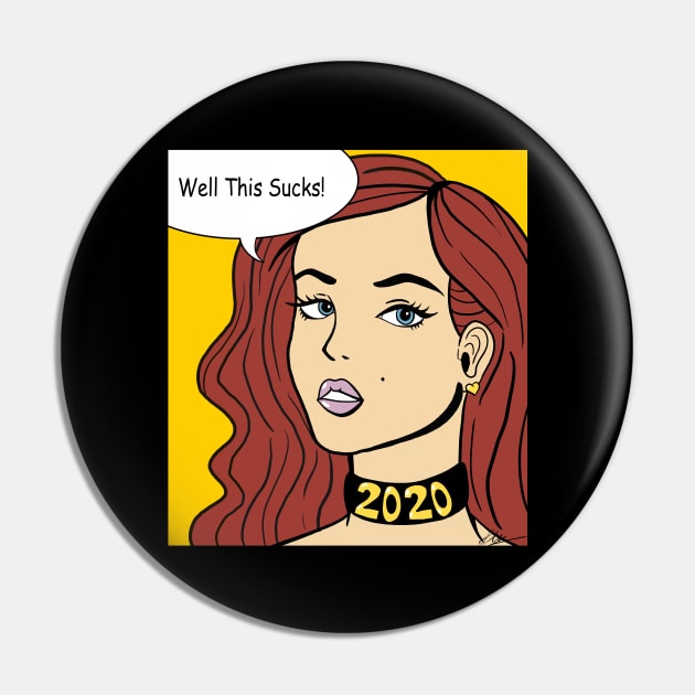 2020 Retro Comic Pin by Ms.Tiny