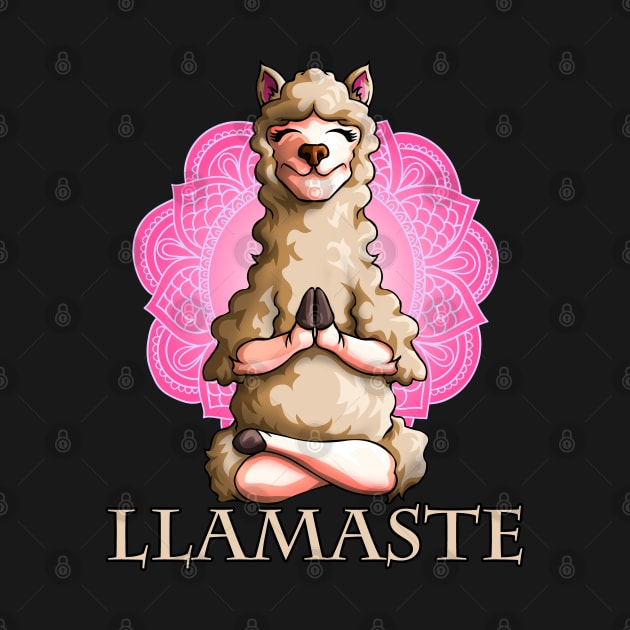 Llamaste Funny Yoga Llama Namaste Workout Alpaca Lovers Gift by Blink_Imprints10