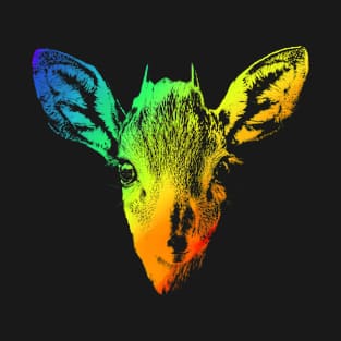 Antelope Lover Colorful Rainbow Style T-Shirt