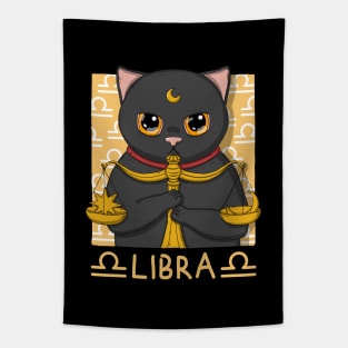 Libra Neko Black Version Tapestry