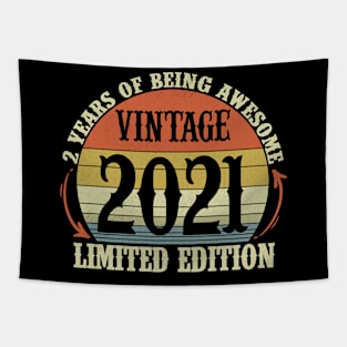 Vintage 2021 Limited Edition 3 Year Old Gifts 3rd Birthday Tapestry