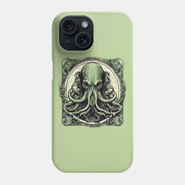 Vintage Cthulhu Phone Case by Ray Crimson