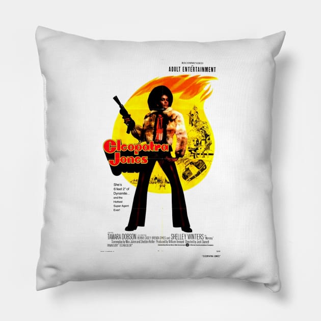 Classic Kung Fu Movie - Cleopatra Jones Pillow by Starbase79