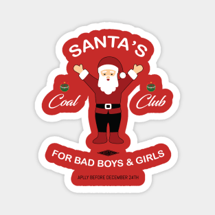 Santa's Coal Club Magnet