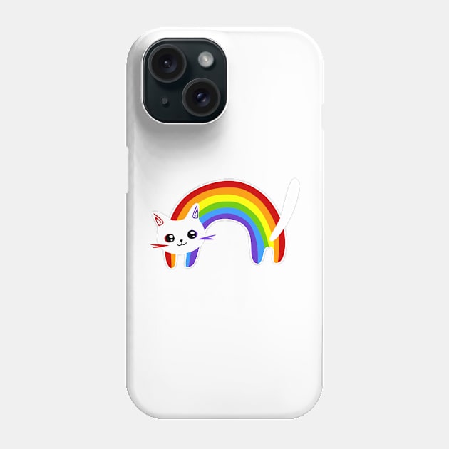 cute rainbow cat Phone Case by chandelier2137