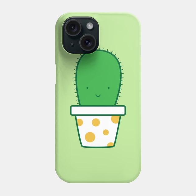 Cute Polka Dot Cactus Phone Case by designminds1