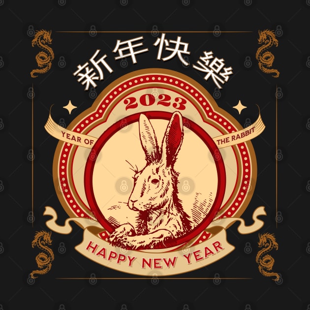 Year Of The Rabbit Happy New Chinese Year 2023 Chinese Year by alcoshirts