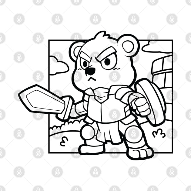 Cub Polar Bear The Knight by Xar623