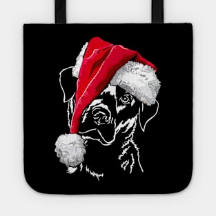 Santa Labrador Merry Christmas dog lab mom Tote