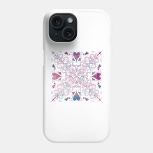 Hearts Mandala Phone Case