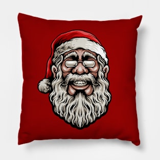 Vintage Santa Claus Illustration Pillow