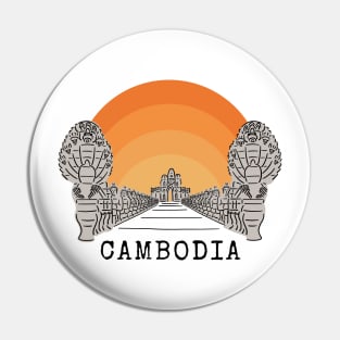 Angkor Thom Majesty: Cambodia's Ancient Wonder -- SunRise Edition Pin