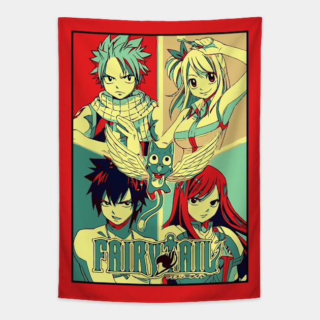 Fairy tail fanart Tapestry by Birdbox