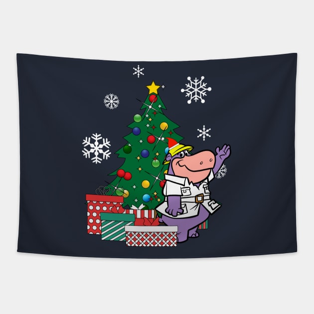 Peter Potamus Around The Christmas Tree Tapestry by Nova5