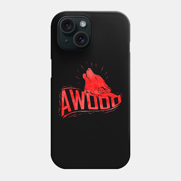 Howling Wolf Awooo Halloween Phone Case by SinBle