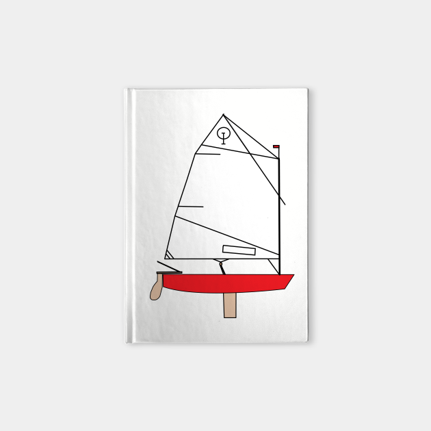 Optimist Sailing Dingy - Red - Optimist Sailing Dingy - Notebook