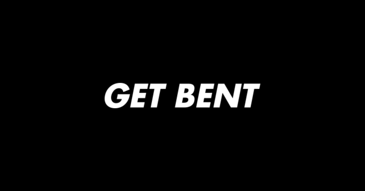 Get Bent Bart Sticker TeePublic