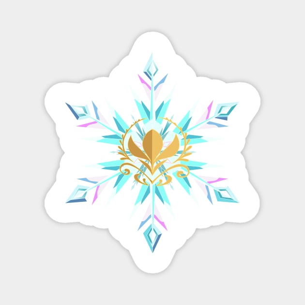 Elsanna Snowflake II Magnet by FallenAngel166