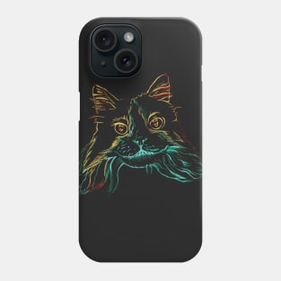 Fluffy Tuxedo Kitty Phone Case