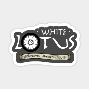 White Louts Magnet