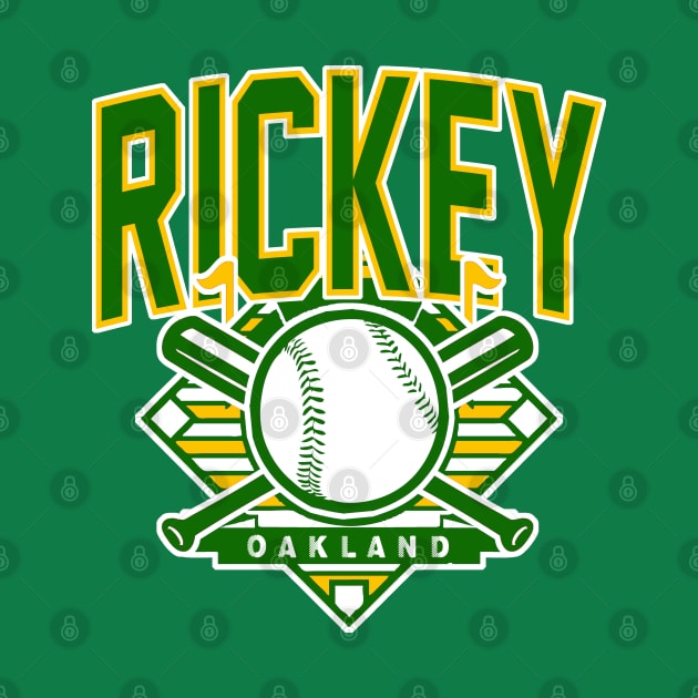 Vintage Oakland baseball Rickey by funandgames