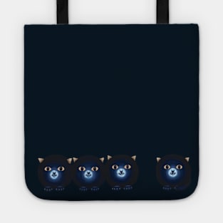 Cute Blackcurrant Kitties Tote