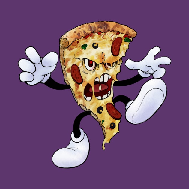 PIZZA MONSTER!!! (No Text) by Justin Langenberg