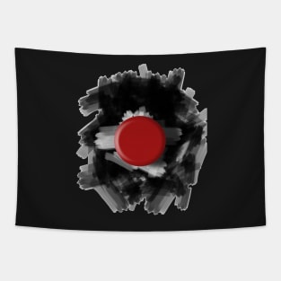 Minimalist Red Dot Tapestry