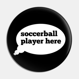 Soccerball player shirt Pin