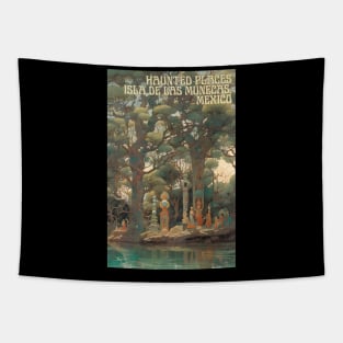 Haunted Places Isla de las Muñecas Mexico Ghosts Tapestry