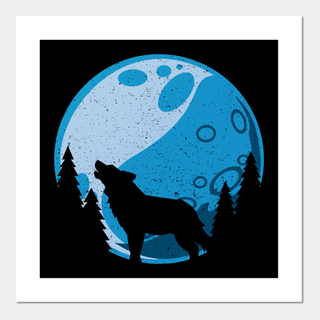 Wolf Moon Wolves Wolf Posters And Art Prints Teepublic Howling wolf svg, dxf, wolf head silhouette clip art, wolf fantasy cut file, forest, howling wolves, moon, stars, wolf png, jpg, silhouette. teepublic