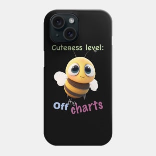 Little Bee Cuteness Level Cute Adorable Funny Quote Phone Case