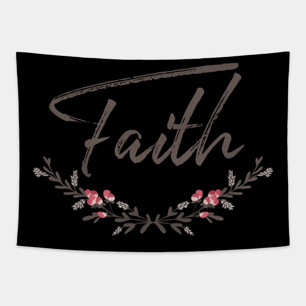 Classy Faith Tee Shirt Tapestry by beyerbydesign