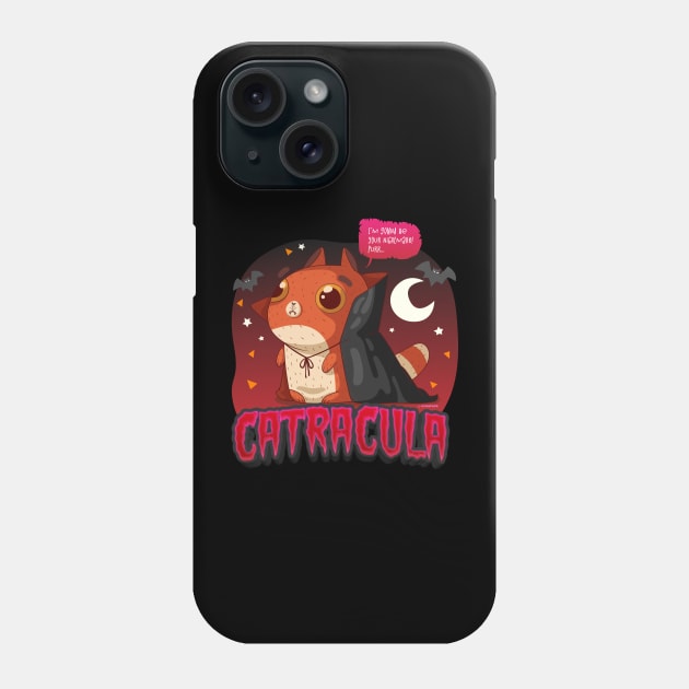 Catracula | Funny Vampire Cat Phone Case by Creatura